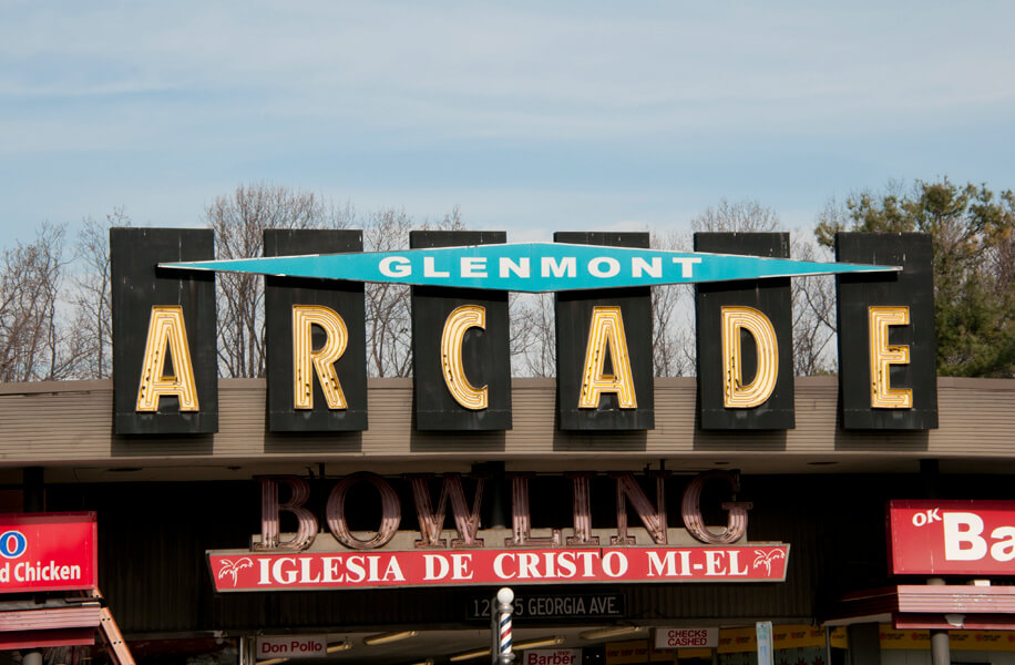 Glenmont Arcade sign